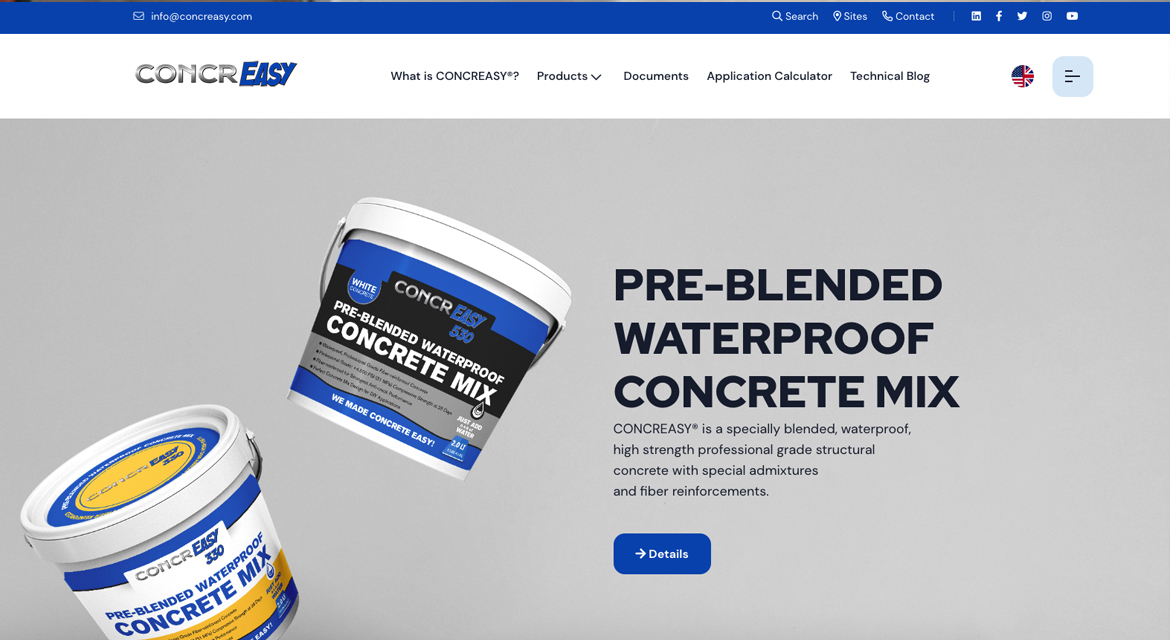 CONCREASY Web Tasarım Projesi Yayına Alındı