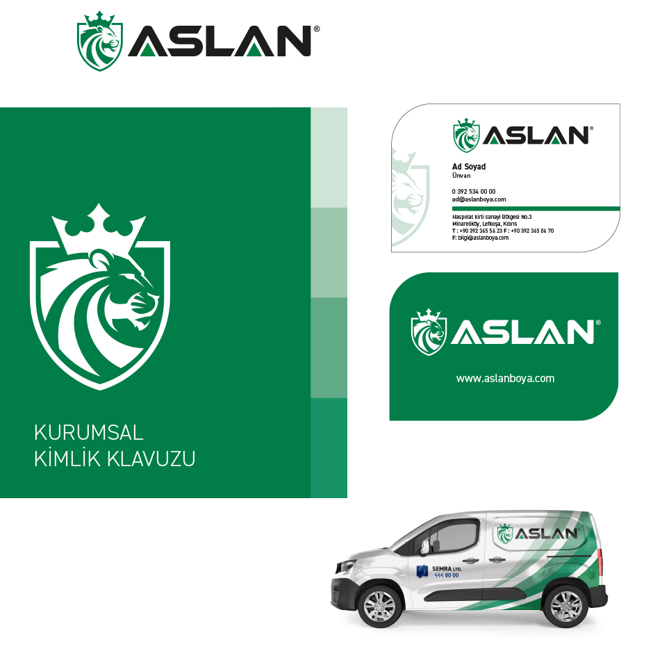 Aslan Boya Kurumsal Kimlik Tasarımı