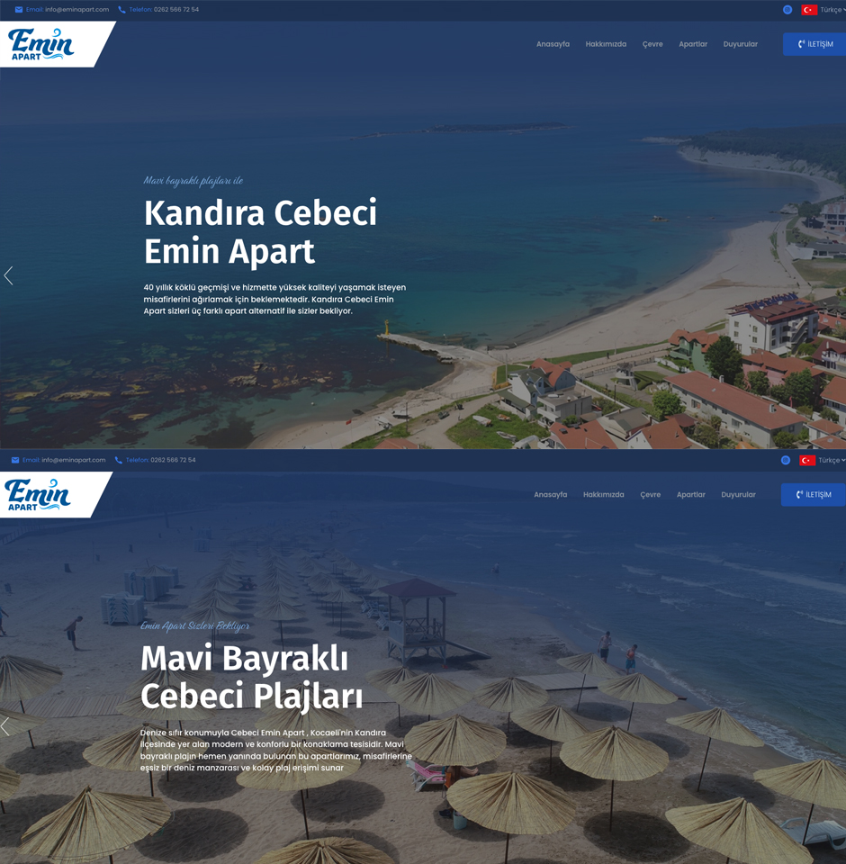 Emin Apart Web Sitesi Yayında