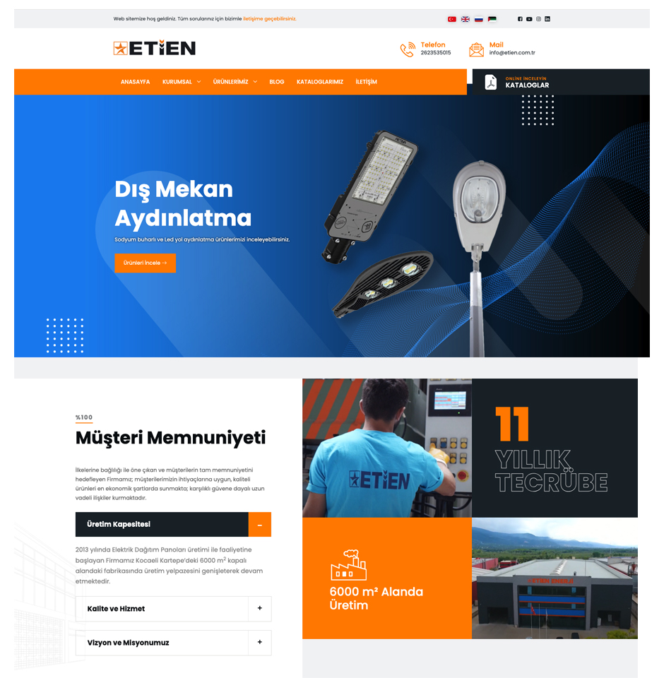 Etien Enerji Web Sitesi Yayında