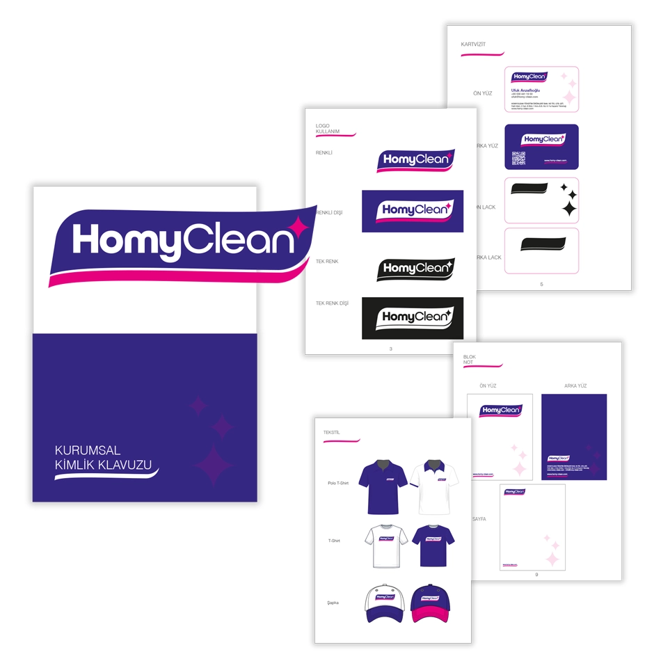 HommyClean  Kurumsal Kimlik Tasarımı